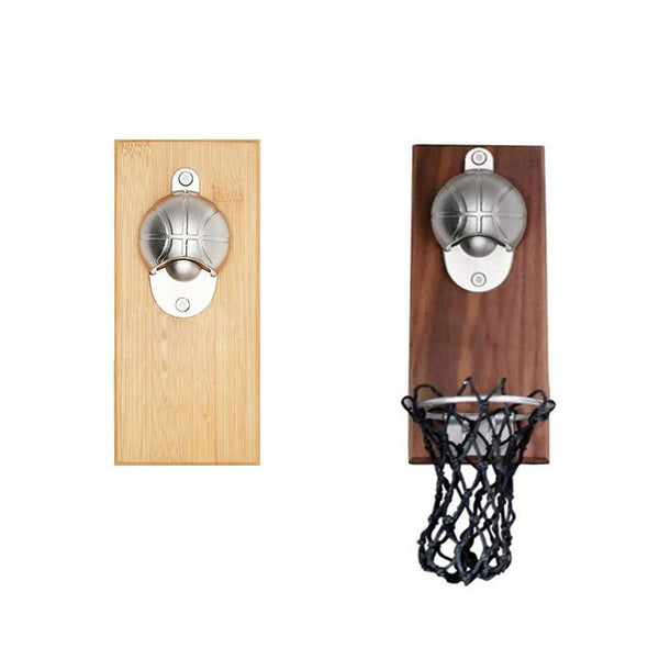 Basketball  or Magnetic Bottle Opener Wall Cap Catcher
