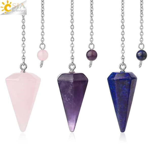 Healing Divination Quartz Pendulums