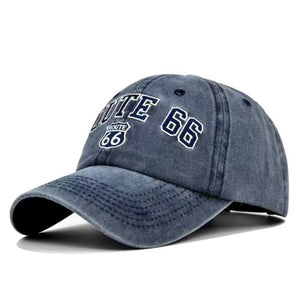 Vintage Washed Route 66 Baseball Cap
