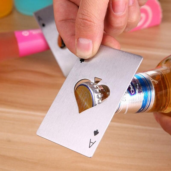 Cool Bottle Opener Poker Card Design